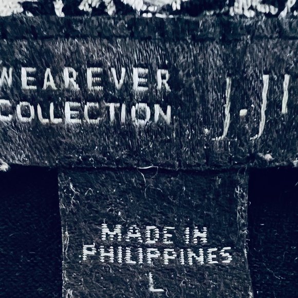 J Jill Wearever Collection V Neck Long Sleeve Black & White Top Tunic, L - Picture 7 of 7